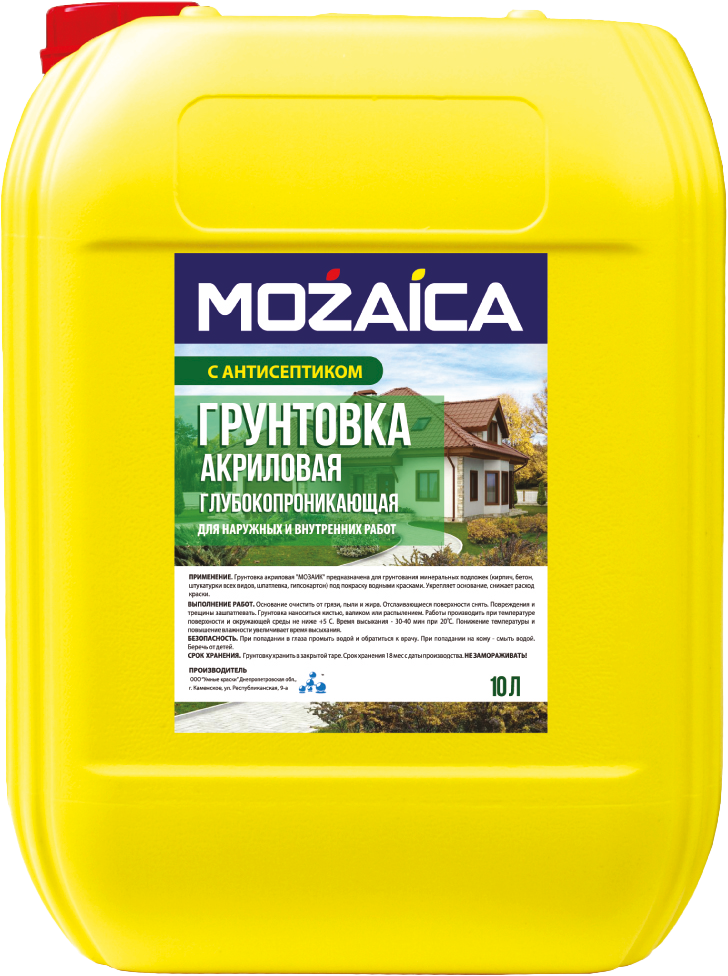 Грунтовка глибокопроникна MOZAICA 10 л